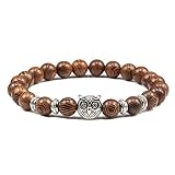 Braccialetti fatti a mano con gufo yoga in pietra naturale perline filo di fascino braccialetti uomo donna gioielli braccialetti Buddha miglior regalo Pulsera Hombre comodo e bello