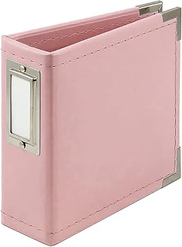 Leather 3RING ALBM4" PRTTY Pink