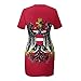 Emblem of Austria Austrian Flag Short Sleeve Dress Summer Tank Crewneck Slim Bodycon Mini Dresses