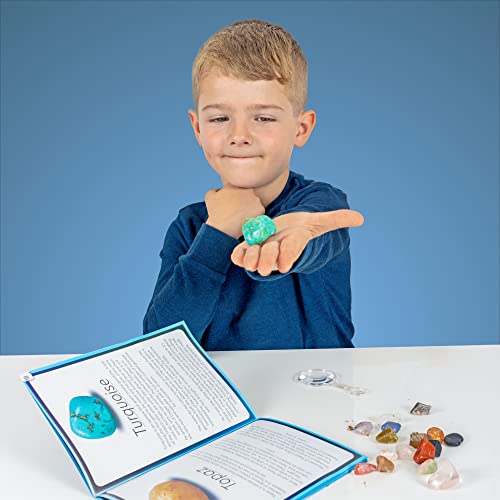 Science Kidz Mega Gemstone Dig Kit - 20 Real Life Gems & Crystals - Gemstones Excavation Kits For Kids - Gem Stones Digging Kit Set - Dig For Gems, Stones, Crystals & Rocks - Image 2
