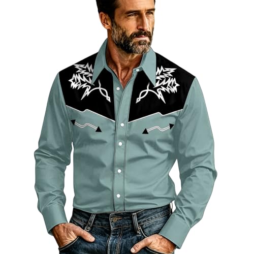 Chemise habillée homme à imprimé animal et manches longues
