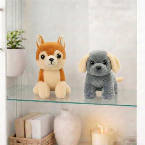 Image of Tabitha Stuffed Toys-Ultra Soft Plush Toy for Kids | Birthday Gifts for Kids and Girls | (Combo of 2 Toys 25 Cm Sandal Cat & 25 Cm Grey Dog)