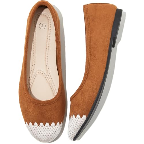 Image of Women's Ballet Flats Shoes Comfortable PU Leather Dress Slip on Shoes Teacher Business Casual