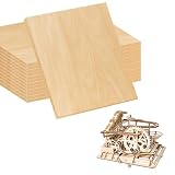 12 pannelli di compensato da 2 mm, in legno di tiglio, 40 x 30 cm, per fai da te, pannelli in compensato da 2 mm, dischi in legno naturale per fai da te, modello, pittura, incisione
