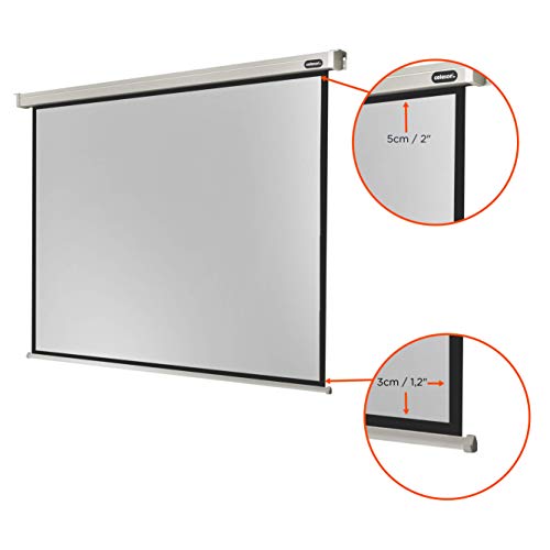 celexon Professional Motor-Leinwand 95 | 200x150 cm 4:3 | elektrische 4K,Full-HD Beamer-Leinwand f&uuml;r Projektionen im B&uuml;ro & Heimkino | zur Decken-/ Wand-Montage | mit Fernbedienung