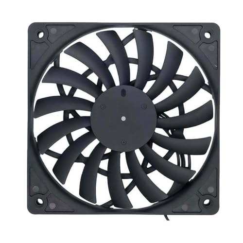 RETUOLWAG Ventilador de refrigeración compacto de 120 mm, 12 V, 0,20 A, 1400 RPM con 13 hojas para mejorar los flujos de aire en espacios reducidos