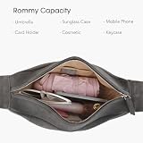 Wysokiej jakości zamszowe torby crossbody, minimalistyczna torba hobo dla kobiet i wysokiej merceryzowane torby na klatkę piersiową z szerokim paskiem, szary, 11.81 x 4.34 x 3.54 inches