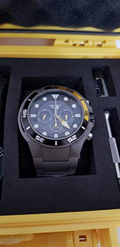 Relógio Orient Seatech Solar Titânio Cronógrafo Analógico Masculino Diver's MBTTC014 P1GX