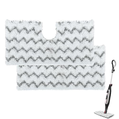 2 Pcs Steam Mop Replacement Pads for Shark S3500 Series, Microfiber Steam Pocket Mop Compatible with Shark Klik n'Flip S3601 S3550 S3801 S3901 S2901 S6001UK S6003 S6005 SE450