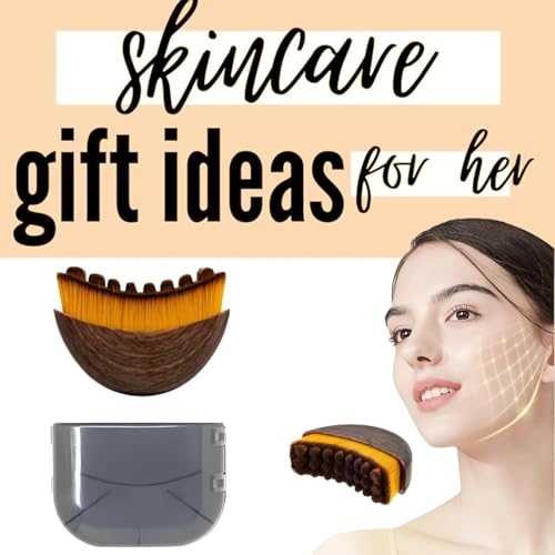 Image of Diamo Care Lymphatic Face & Neck Contour Brush - Wooden Sculpting Massage Tool for Jawline, Anti-Puffing, Skin Lifting & Circulation Boost | Soft Dense Bristles Facial Massager for Women & Men (Pack 1)