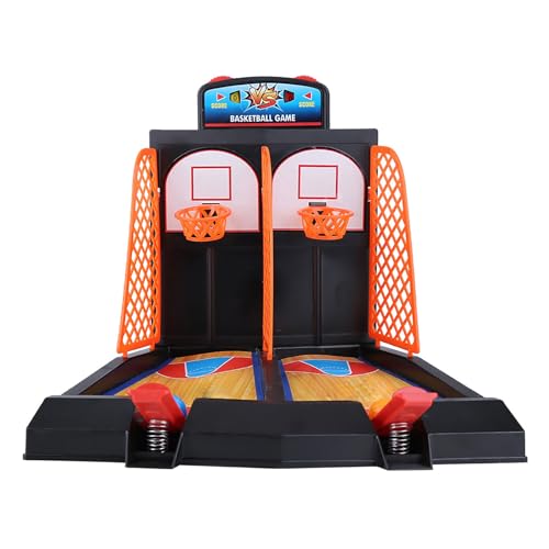 Garosa Mini-pädagogisches Basketballkorb-Doppelfinger-Schießspiel, interaktives Spielzeug für Kinder und Familie – Entwicklung und Koordination