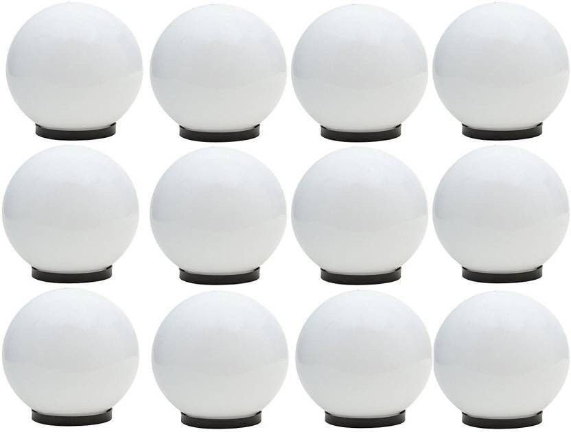 Gate Light White Plastic | Fixed Mount Outdoor Garden Field Roof Lighting Fixture | Durable Exterior Lamps for Yard Driveway Entrance | Pack of 12-image-43