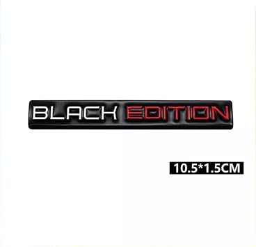 3D Black Edition Logo Car Emblem Badge Sticker Black