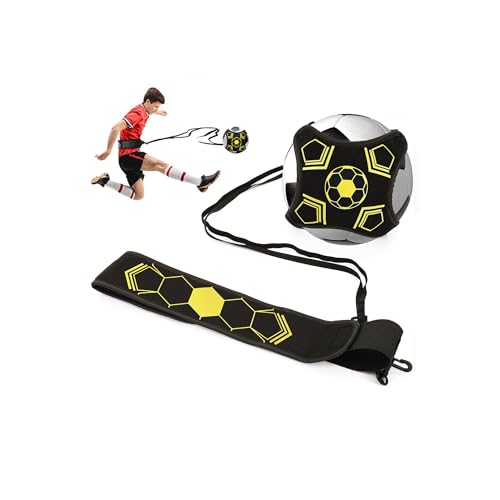 xuntuo Football Kick Trainer Soccer Training Football Training Equipment for Kids and Adults Hands Free Solo Practice