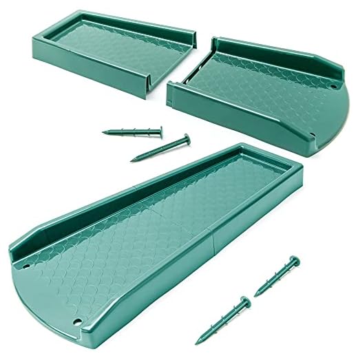 HomeBuddy Gutter Downspout Extension - 2 Pack Downspout Splash Block, Durable and, Stackable Rain Diverter from Recycled Plastic - Plastic Screws for Ground Included