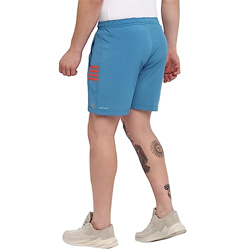 Image of YUUKI Men NSL CNS Stripe Shorts Shorts, DEEP Blue, S