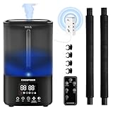 Coospider 5L Humidifier for Reptile Tank with Dual Hose/Tube, Top Fill Humidifier, Cool Mist Humidifiers with Timer & Humidity Control, Quiet Fogger for Reptile Terrarium, Bedroom