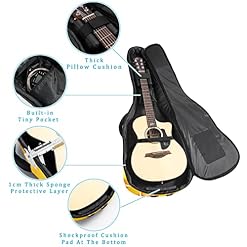 Housse de transport étanche pour guitare avec bandoulière réglable Motif d’inspiration japonaise, Multicolore 04, 42… - Les Beatles, Paul McCartney, John Lennon, RIngo Starr, George Harrison Housse de transport étanche pour guitare avec bandoulière réglable Motif d'inspiration japonaise, Multicolore 04, 42… – Image 2