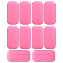Lash Pads for Eyelash Extensions, Sticky Pad for Lashes, Silicone Lash Pad Pink Eye Pads Lash Extensions Gel Pads False Eye Lashes Holder Tray for Eyelashes Reusable 10 Pack