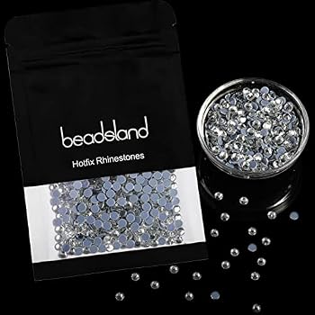 Strass Thermocollant Rond Hotfix 4,0 Mm - Cristal Transparent Miroir - Lot De 250 - Qualité A+