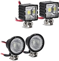 INJORA RC Scheinwerfer RC LED Beleuchtung RC Zubehör für 1:10 RC Crawler Axial TRX4 TRX6 SCX10 90046 Wraith RR10 MST Redcat – Ansicht 1