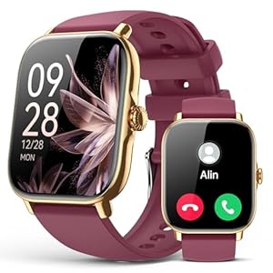 Smart Watch for Women Men- Answer/Make Call, 2025 IP68 Waterproof Fitness Step Sleep Tracker Watch with Monitor Activity Counter Smartwatch for Andriod iPhone iOS Samsung Compatible
