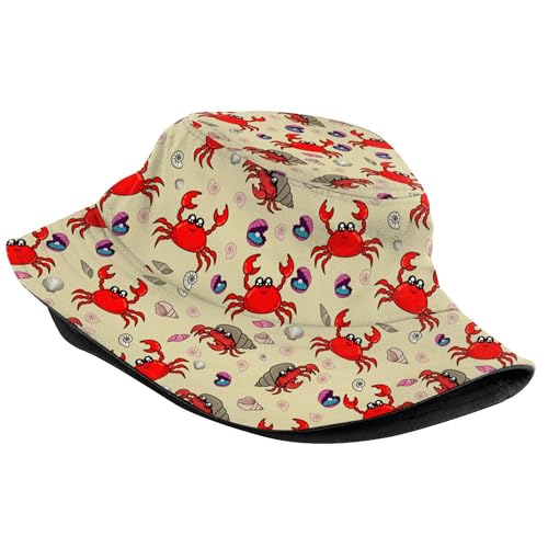 Image of Bucket Hat for Women Men, Fashion Print Outdoor Beach Hat Packable Sun Cap for Travel Hiking
