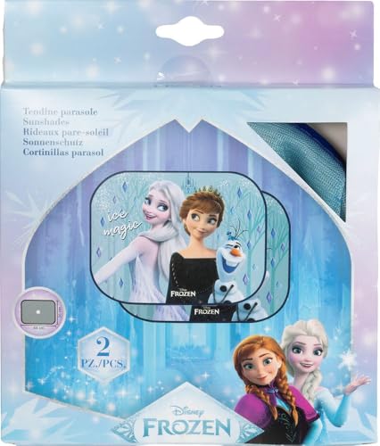 Tataway Markiza samochodowa Disney Frozen 44x35 cm - boczny krem przeciwsłoneczny z Elsą i Anną dla dzieci | Oficjalne akcesoria samochodowe Disneya