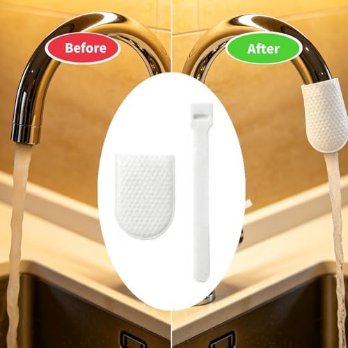 Faucet Filter Cotton Bag, Universal, for Rust, Scale, and Sand Filtration, Kitchen Bathroom Use, 50 Cotton Bags with 10 Straps — 사진 4