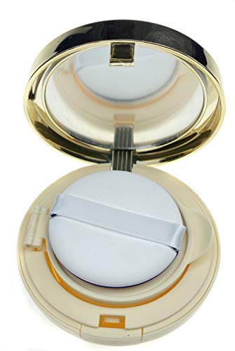 Astrqle 15Ml 0.5Oz Empty Luxurious Golden Portable Make-Up Powder Container Air Cushion Puff Case Holder With Powder Puff And Mirror Refillable Make Up Founda #TOP7