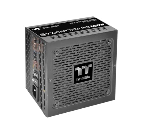 Thermaltake Toughpower PF3 850W, Alimentation PC PCIE 5.0 & ATX 3.0, 80 Plus Platinum, Entièrement Modulaire, Ventilateur Smart Zero, Noir