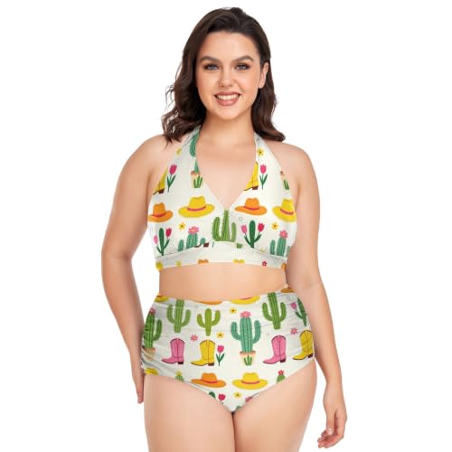Bikini grande taille réglable résolvant le manque de maintien avec sa coupe taille haute