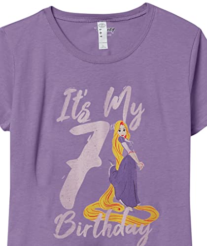 Disney Girl's Rapunzel 7th Birthday T-Shirt2