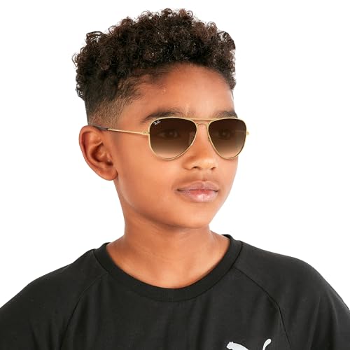 Image of Ray-Ban Junior Kids' Rj9506s Metal Aviator Sunglasses