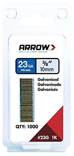 Arrow Fastener 23 Ga. Smooth Shank Straight Strip Pin Nails 3/8 in. L x 0.03 in. Dia. 1,000 pk