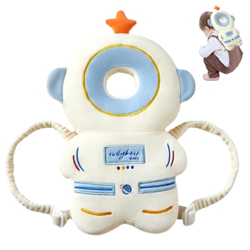 Baby Rucksack Kopfschutzkissen weich verstellbarer Babykopfschutz zum Krabbeln und Gehen klang Anti-Schock Atmungsaktives Baby Fall Rücken Kopfschutz (Space Man)