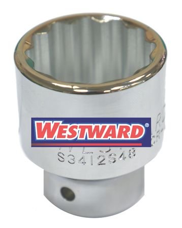 Socket, Steel, Chrome, 34 mm -6 pack