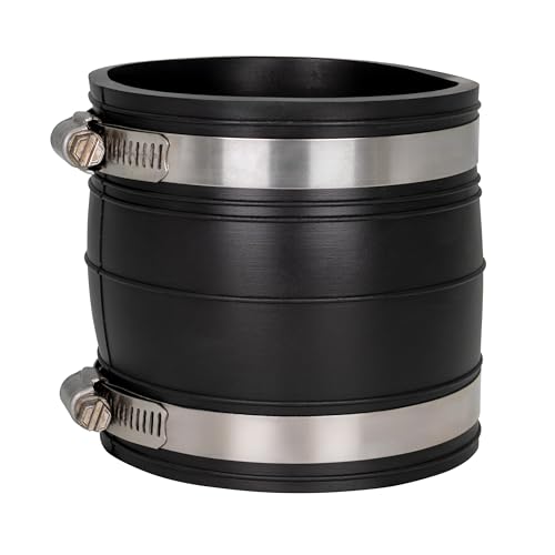 Fernco P1060-33 Flexible PVC Coupling For 3" Plastic Socket to Socket Plumbing Connections by Fernco - Used condition - US$9.55