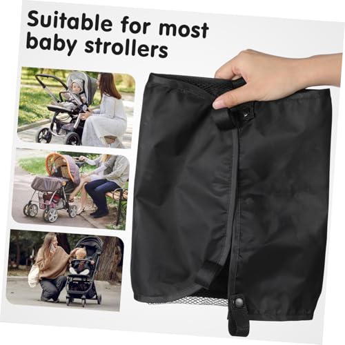 QUMIIRITY Stroller Organizer Aufbewahrungstasche Oxford für Kinderwagen mit Großer Kapazität für Flaschen und Babybedarf Leicht und Tragbar Vielseitig Einsetzbar als Unterer Korb
