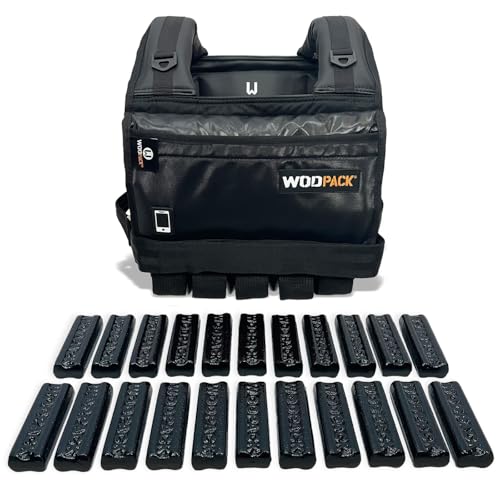 Wod Pack Chaleco de Peso 22 Kilos para Crossfit Inc. Placas de Metal