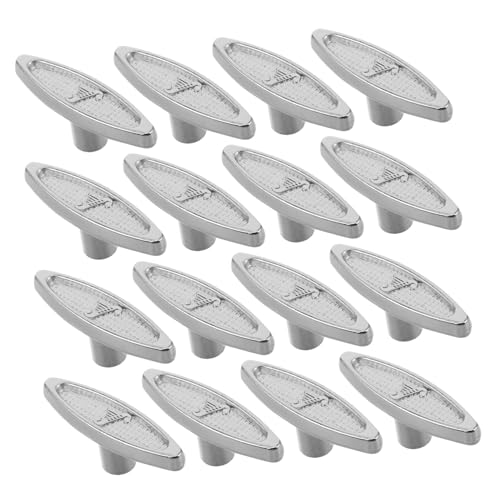 Sosoport 20pcs Music Box Turning Keys Silver T Bar Winding Tool for Music Box Mechanism Maintenance Metal Replacement Parts for Repair