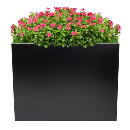 Varsoul Tall Rectangular Removable Planter for Indoor or Outdoor Terraces, Porches, Durable All Weather, Garden, Modern Design, for Plants, Flowers(Large)