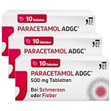 PARACETAMOL ADGC® 500 mg - 3x 10 Stück – Tabletten bei leichten bis mäßig starken Schmerzen und Fieber - für Erwachsene und Kinder ab 4 Jahren - laktosefrei