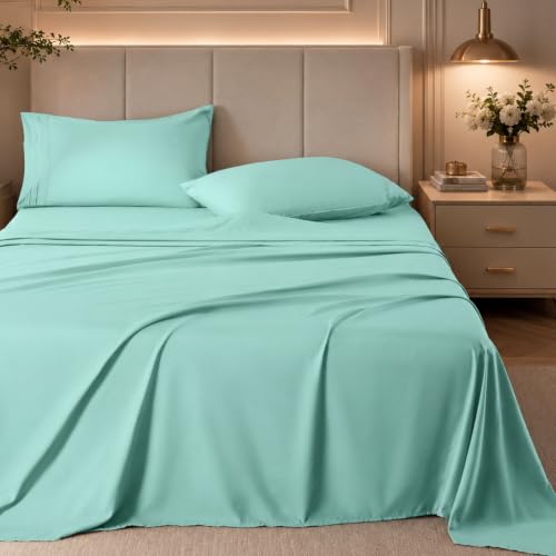 ROSE&RISY Light Green Queen Sheet Set