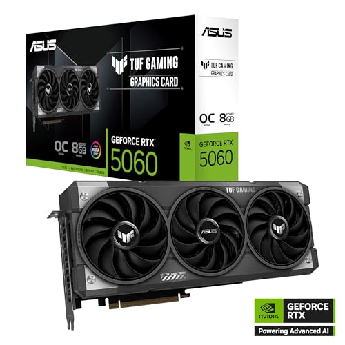ASUS TUF Gaming NVIDIA GeForce RTX 5060 8GB GDDR7 OC Edition Graphics Card, (PCIe 5.0, HDMI/DP 2.1, 3.1-Slot, Military-Grade Components, Protective PCB Coating, Axial-tech Fans), 3 Year Warranty by ASUS - Image 8