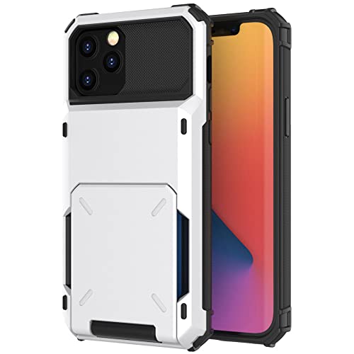 Coque portefeuille iPhone 12 antichoc avec fente carte et étui coulissant