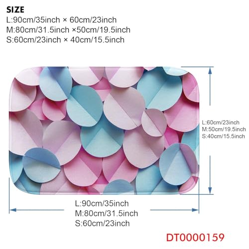 Tapis de bain microfibre anti-dérapant absorbant à mousse mémoire de forme L - 4