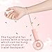 Tujoe 6 Pcs Mini Powerful Handheld Fan 3 Speed Personal Small Portable Rechargeable Fan with Base USB for Women Eyelash Makeup Office Travel Beach Indoor Outdoor (Pink)