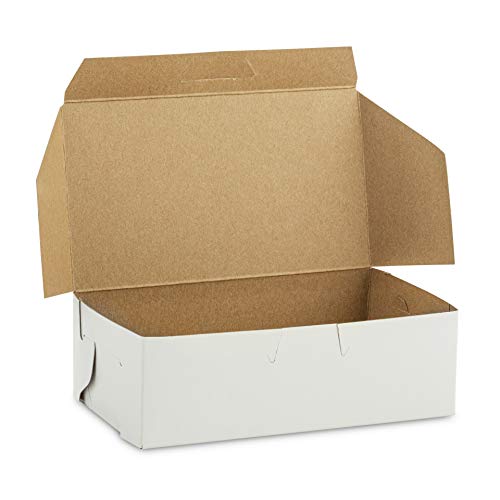 Mt Products Eclair Bakery Box 6.25" X 3.75" X 2.30" - Pack Of 30 White Treat Boxes - Non-Window Bakery Boxes - Extra Small Dessert Boxes - Made In The Usa #TOP7