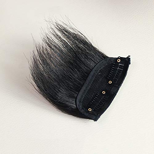 Postiche pour homme 100% vrais cheveux pour couronne invisible et calvitie